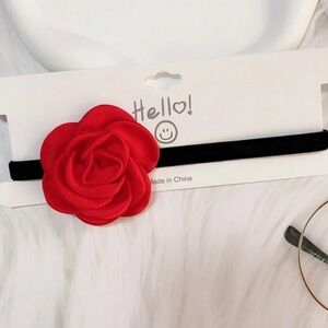 Red Rose Headband for Kids